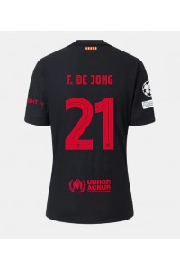 Barcelona Frenkie de Jong #21 Fotballdrakt Borte Klær 2024-25 Korte ermer